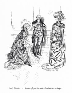 Ilustración para La escuela del escándalo de Sheridan de Edmund Joseph (after) Sullivan