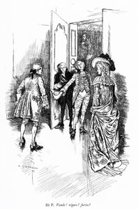 Ilustración para The School for Scandal de Sheridan de Edmund Joseph (after) Sullivan