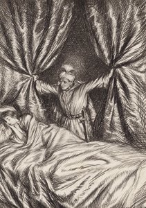 William Shakespeare La tragedia de Otelo, el moro de Venecia, Acto V, Escena 2 (litografía)