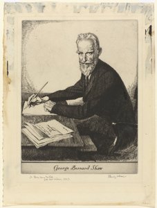 Portret de George Bernard Shaw George Bernard Shaw (título sobre objeto)
