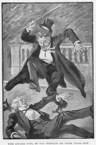 Ilustración para Dr. Jekyll y Mr. Hyde de R. L. Stevenson de Edmund Joseph Sullivan