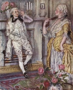 Ilustración para El Vicario de Wakefield de Oliver Goldsmith de Edmund Joseph Sullivan