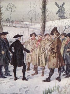 Ilustración para El vicario de Wakefield de Oliver Goldsmith de Edmund Joseph Sullivan