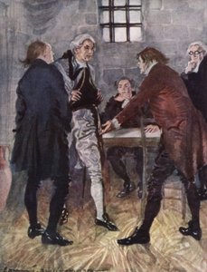 Ilustración para The Vicar of Wakefield de Oliver Goldsmith de Edmund Joseph Sullivan