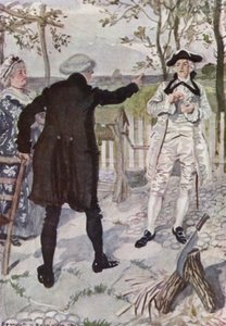 Ilustración para El Vicario de Wakefield de Oliver Goldsmith de Edmund Joseph Sullivan