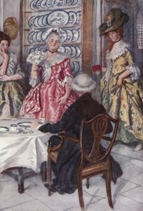 Ilustración para El Vicario de Wakefield de Oliver Goldsmith de Edmund Joseph Sullivan