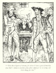 Ilustración para El Vicario de Wakefield de Oliver Goldsmith de Edmund Joseph Sullivan