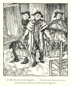 Ilustración para The Vicar of Wakefield de Oliver Goldsmith de Edmund Joseph Sullivan