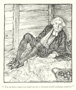 Ilustración para The Vicar of Wakefield de Oliver Goldsmith de Edmund Joseph Sullivan