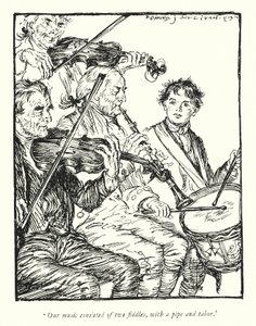 Ilustración para The Vicar of Wakefield de Oliver Goldsmith de Edmund Joseph Sullivan