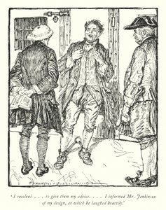 Ilustración para El Vicario de Wakefield de Oliver Goldsmith de Edmund Joseph Sullivan