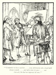 Ilustración para El Vicario de Wakefield de Oliver Goldsmith de Edmund Joseph Sullivan