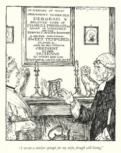 Ilustración para El Vicario de Wakefield de Oliver Goldsmith de Edmund Joseph Sullivan