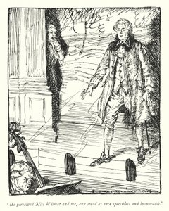 Ilustración para El vicario de Wakefield de Oliver Goldsmith de Edmund Joseph Sullivan