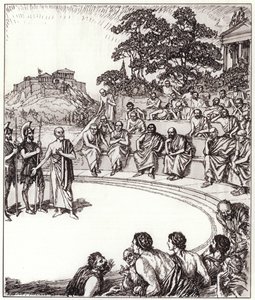 Sócrates ante sus jueces de Edmund Joseph Sullivan