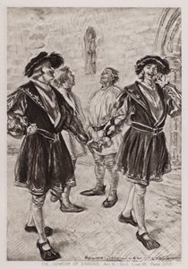 La comedia de los errores, Acto V, Escena I de Edmund Joseph Sullivan