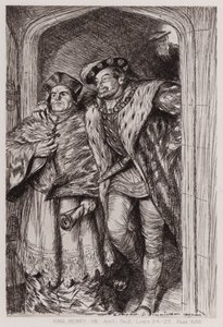 La famosa historia de la vida del rey Enrique VIII, Acto I, Escena 2 de Edmund Joseph Sullivan