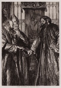 La tragedia del Rey Ricardo II, Acto IV, Escena 1 de Edmund Joseph Sullivan