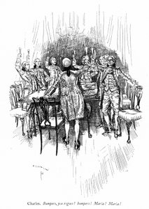 Ilustración para La escuela del escándalo de Sheridan de Edmund Joseph after Sullivan
