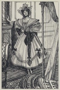 Tennyson, ilustración para Un sueño de mujeres hermosas y otros poemas de Edmund Joseph after Sullivan