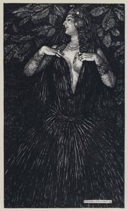 Tennyson, ilustración para Un sueño de mujeres hermosas y otros poemas de Edmund Joseph after Sullivan