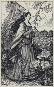 Tennyson, Ilustración para Un Sueño de Mujeres Hermosas y Otros Poemas de Edmund Joseph after Sullivan