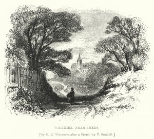 Whitkirk, cerca de Leeds (grabado) de Edmund Morison (after) Wimperis