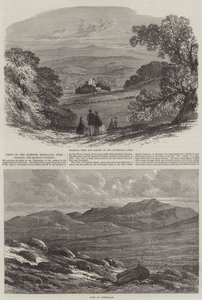 Vistas en las Tierras Altas de Escocia cerca de Balmoral, la Reunión de Braemar de Edmund Morison Wimperis