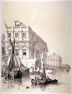 El Hospital Naval Real, Greenwich, Londres, 1838 de Edmund Patten