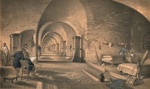 Interior del Fuerte Nicolás, 1856 de Edmund Walker
