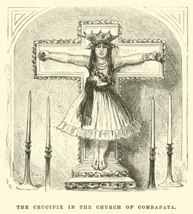 El crucifijo en la iglesia de Combapata