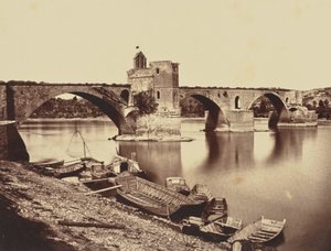 Avignon. Puente St Benezet de Édouard Baldus