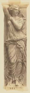 [Cariátide de Jules Cavelier, Decoración del Louvre, París]. de Édouard Baldus