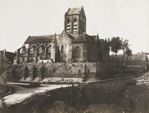 Iglesia de Auvers de Édouard Baldus