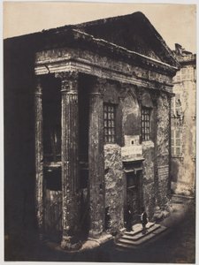Fachada, Templo de Augusto y Livia, Vienne de Édouard Baldus