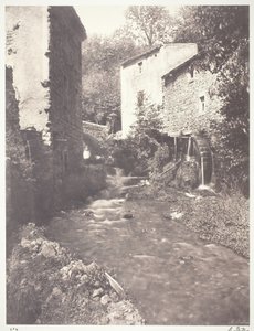 Molinos de Agua en Auvernia, 1852, impreso en 1978 de Édouard Baldus
