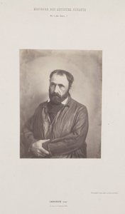 Retrato de Paul Chenavard, de la serie "Histoire des Artistes Vivants" (Historia de los artistas vivos) de Édouard Baldus