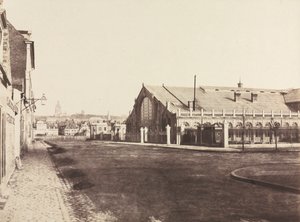 Gablete Sur de la Estación de Ferrocarril de Boulogne, c. 1855 de Édouard Baldus