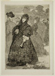 En el Prado de Edouard and Bracquemond Felix Joseph Auguste Manet