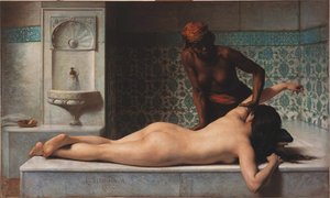Masaje, escena de hammam, 1883