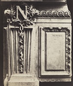 Elemento decorativo, Nuevo Louvre, c.1856 de Edouard Denis Baldus