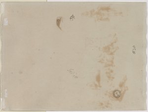 Sketch of a Man with Upraised Arm and Sketch of a Helmet (verso) de Edouard Detaille