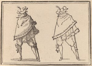 Caballero Envuelto en su Manto de Edouard Eckman after Jacques Callot
