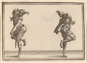 Dos Pantalones Bailando de Edouard Eckman after Jacques Callot