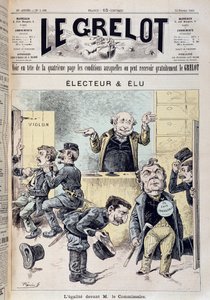 Caricatura sobre la inmunidad parlamentaria - en “Le Grelot” del 14/02/1892