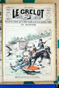 Portada de "Le Grelot", número 1337, Satírico en Colores