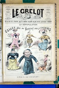 Portada de "Le Grelot", número 1342, Satírico en Colores