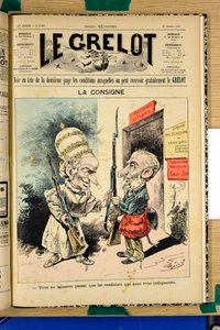 Portada de Le Grelot, número 1386, Satírico en Colores