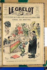 Portada de "Le Grelot", número 1387, Satírico en Colores