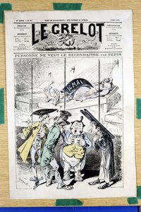 Portada de "Le Grelot", número 360, Satírico en Colores